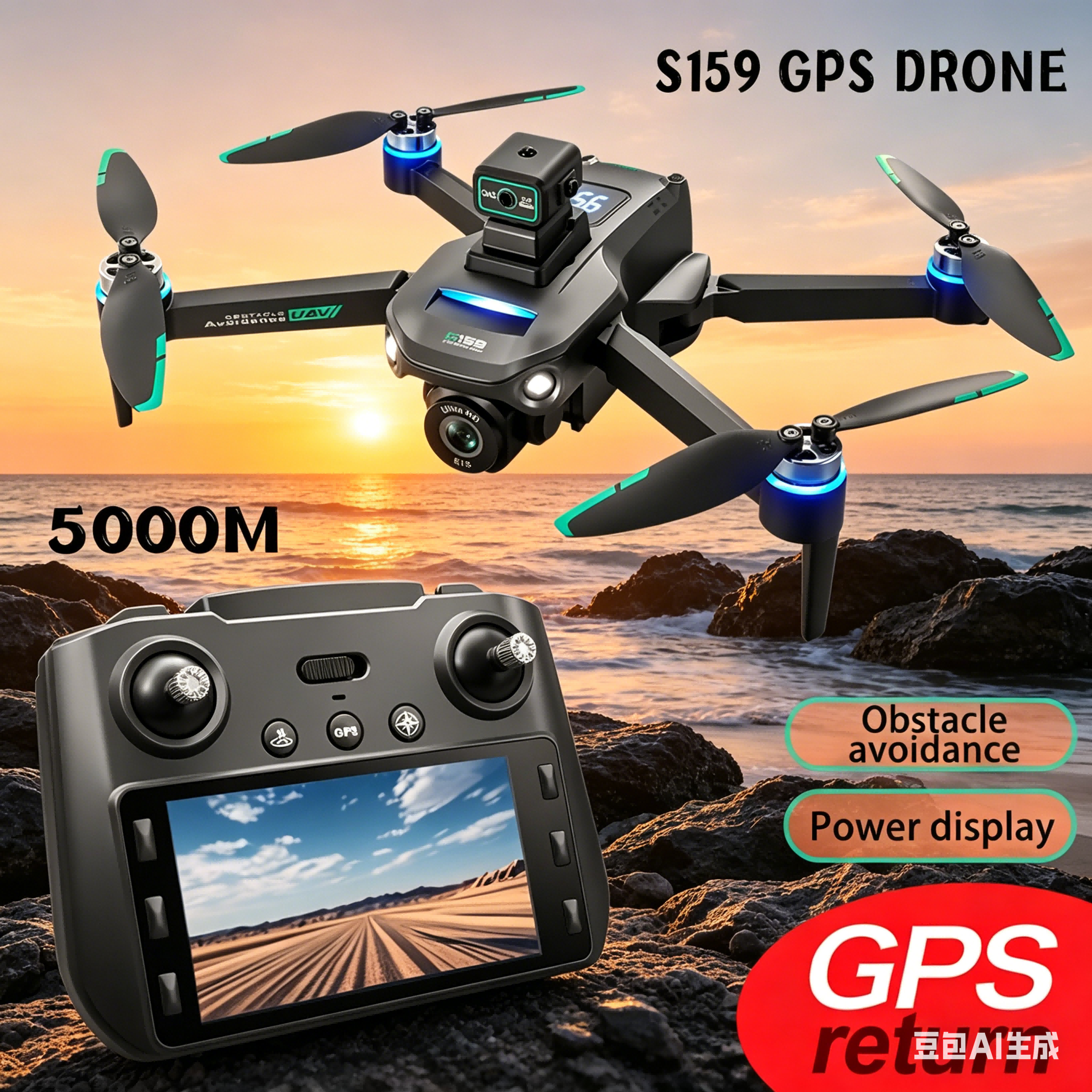 Fpv Drone Charger - S159 GPS Drone 4K Profesional Dual
