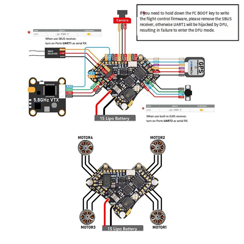 FBIL-F435 NEO 1S AIO Flight Co - Fpv Drone Esc avis et prix