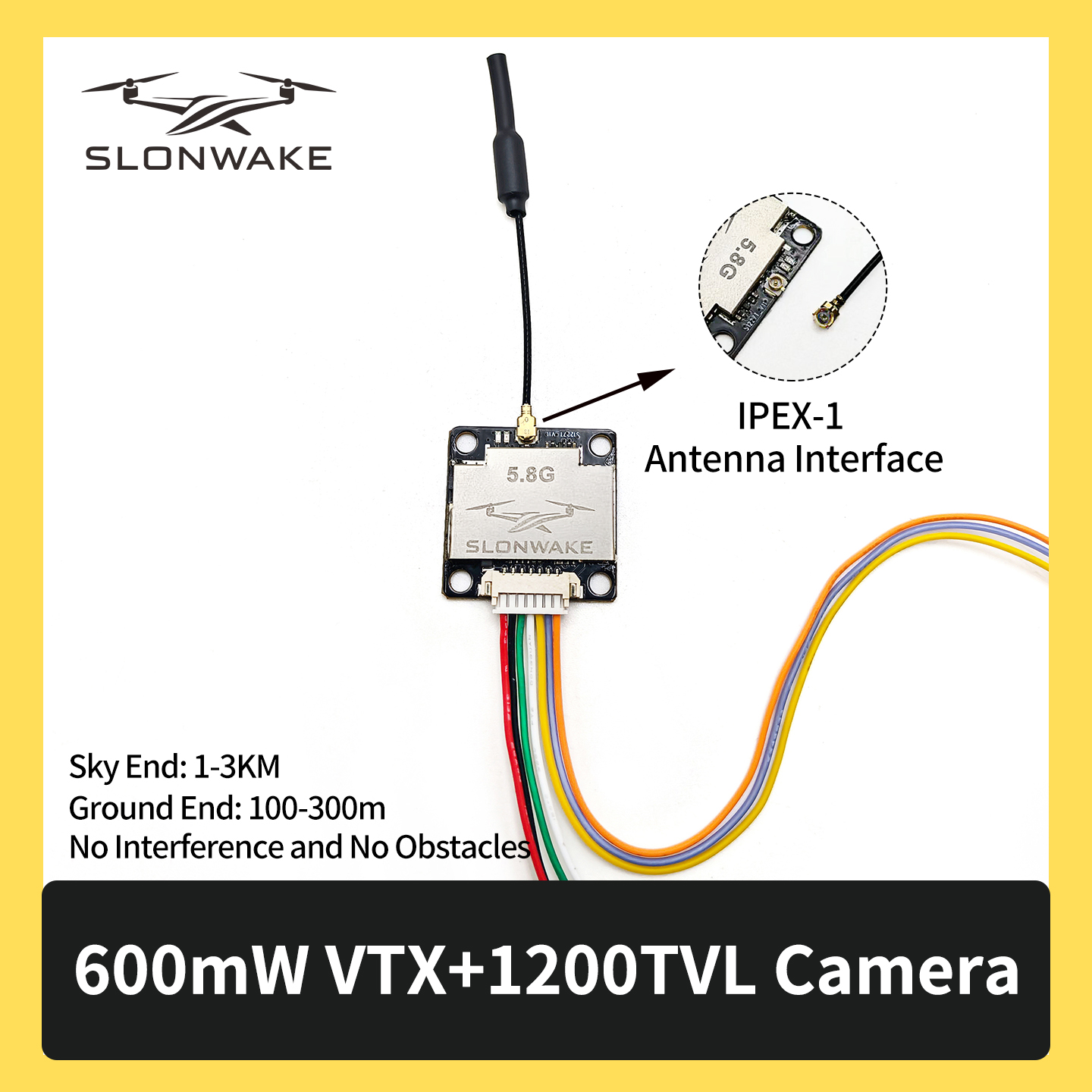 SLONWAKE 5.8G 600mW 7-24V FPV  - Fpv Drone Vtx avis et prix