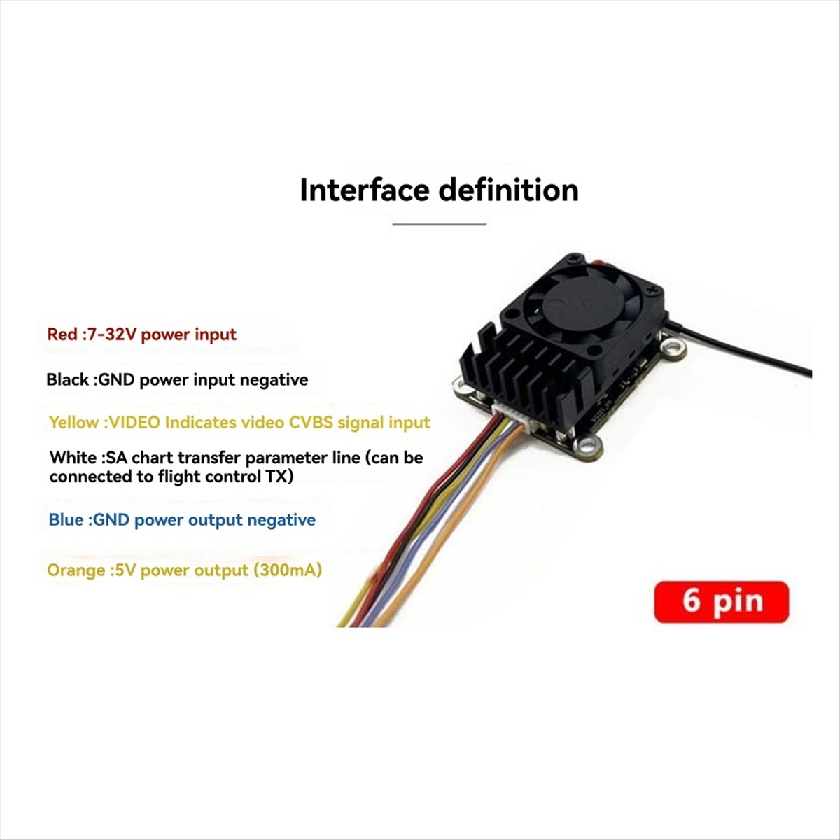 5.8G 2W VTX 2000mW FPV Video T - Fpv Drone Vtx avis et prix
