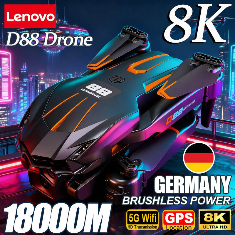 Lenovo D88 Drone 8K Aerial HD  - Fpv Drone Charger avis et prix