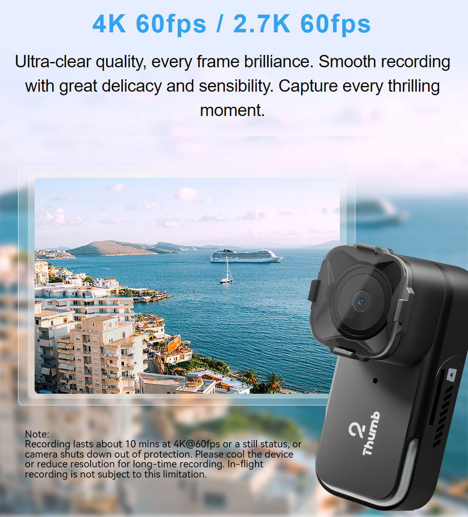 New Version RunCam Thumb 2 4K  - Fpv Drone Camera avis et prix