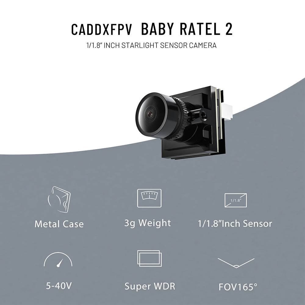 CADDX Micro FPV Camera Ratel 2 - Fpv Drone Camera avis et prix