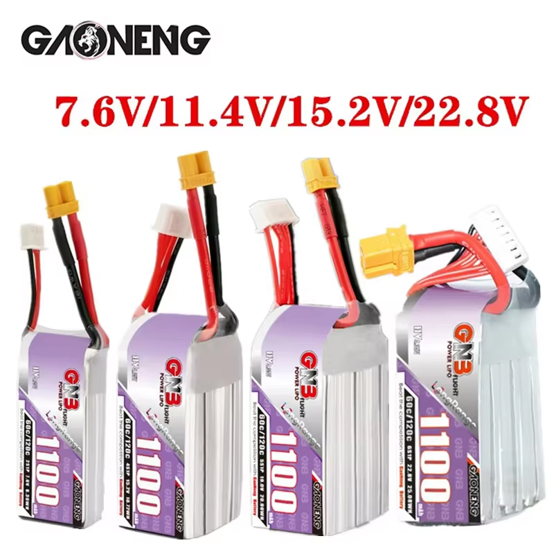 GNB 1100mAh 2S 3S 4S 6S 60C/12 - Fpv Drone Esc avis et prix