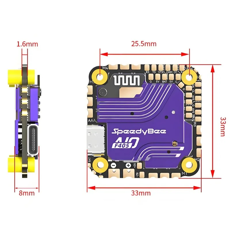 SpeedyBee F405 AIO Flight Cont - Fpv Drone Esc avis et prix