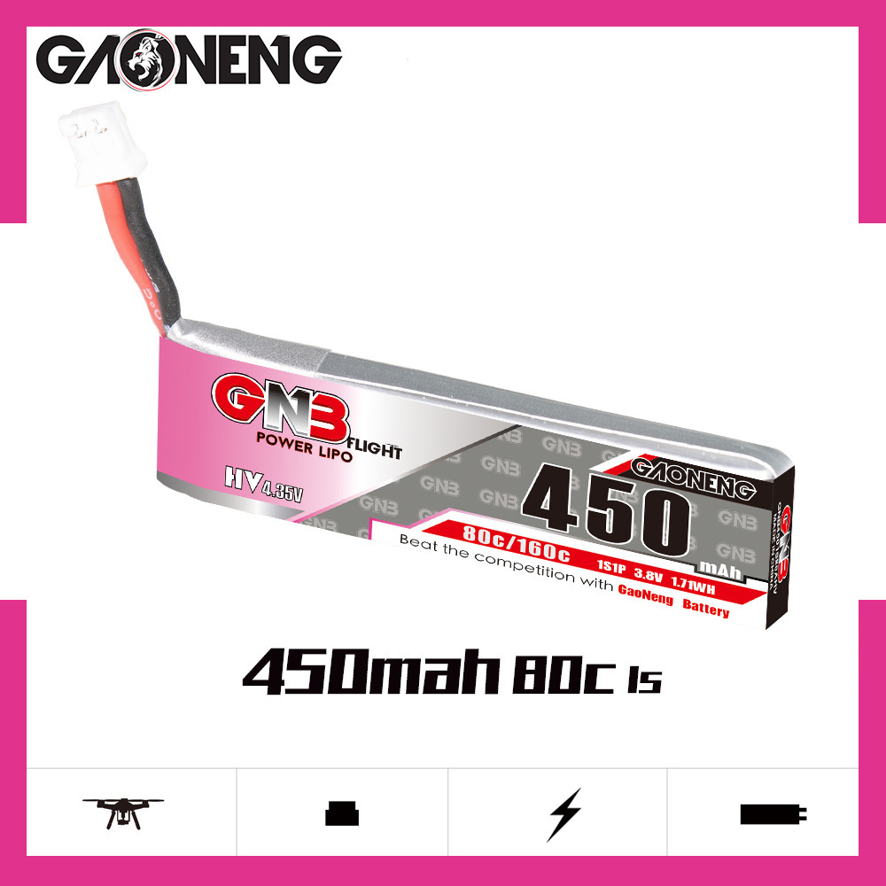 GNB HV 1S 3.8V 450mAh 80C/160C - Fpv Drone Battery avis et prix
