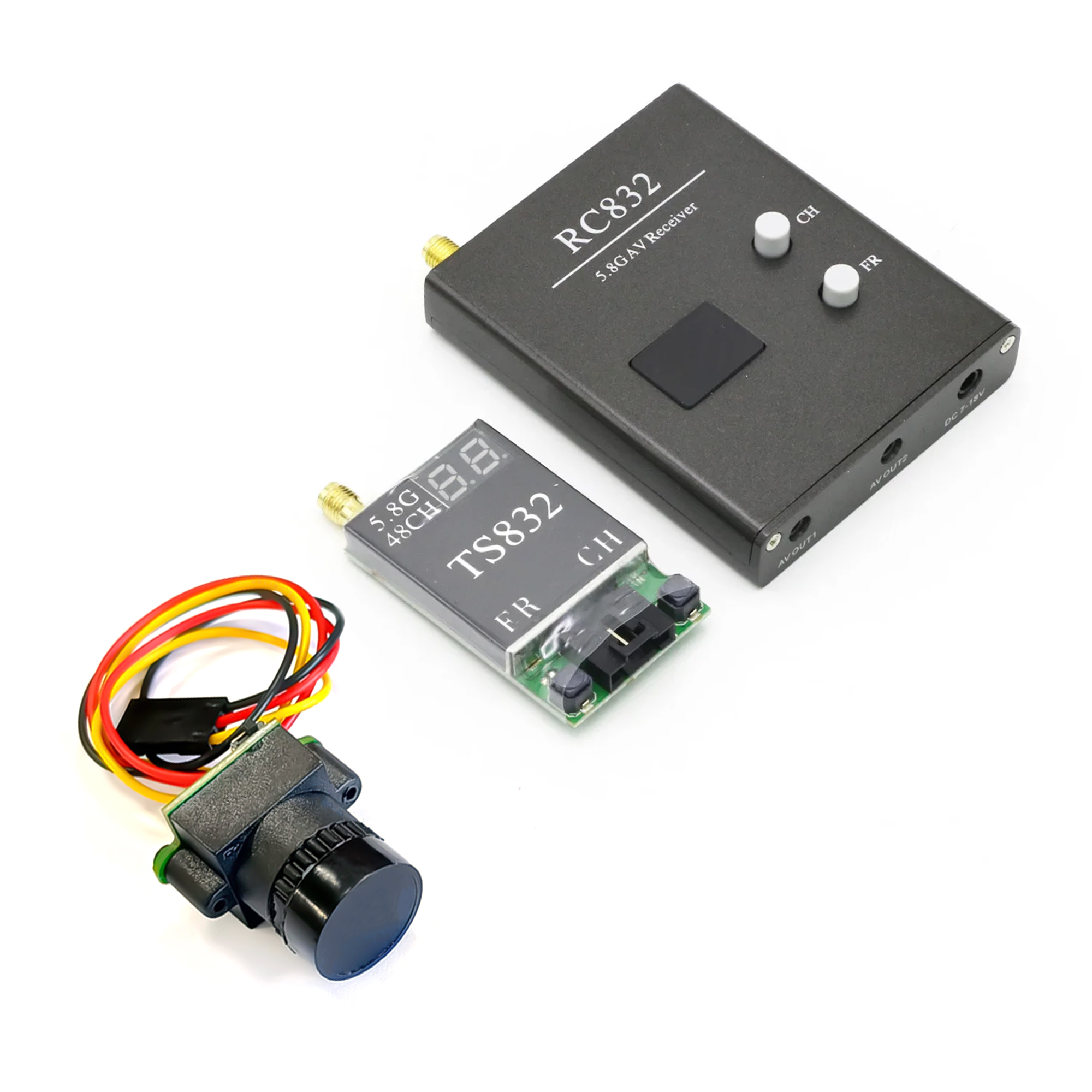 TS832 Receiver +RC832 +1000TVL - Fpv Drone Antenna avis et prix
