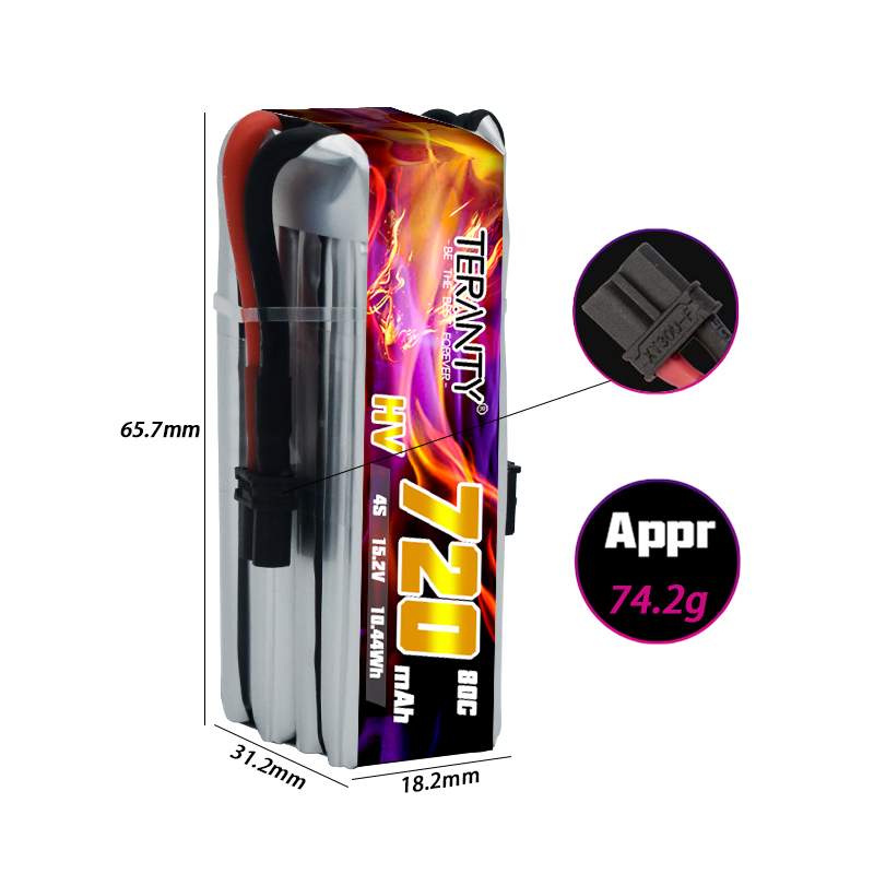 TERANTY 720mAh 4S 15.2V HV Lip - Fpv Drone Kit avis et prix