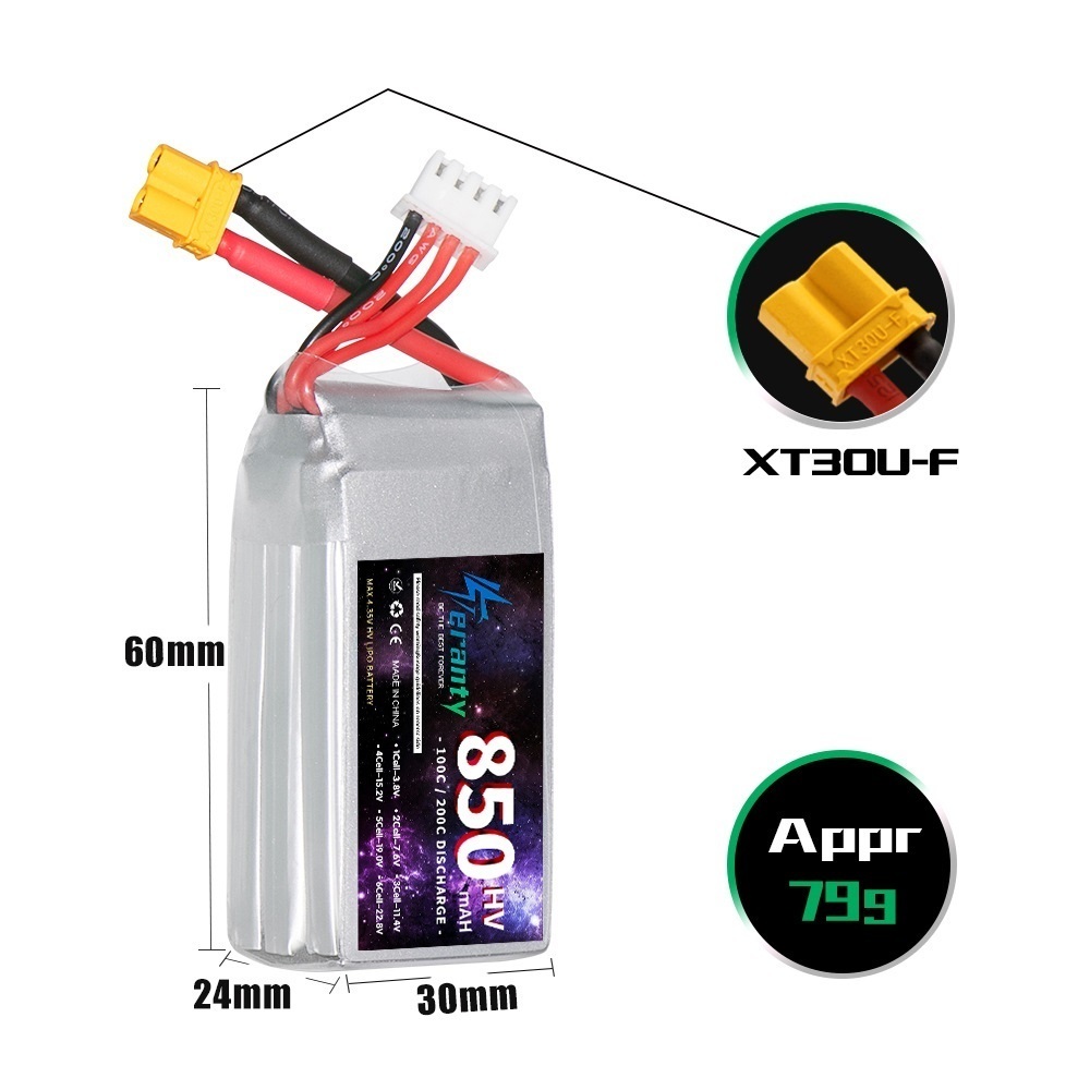 1/2/3PCS TERANTY 3S 11.4V Lipo - Fpv Drone Battery avis et prix